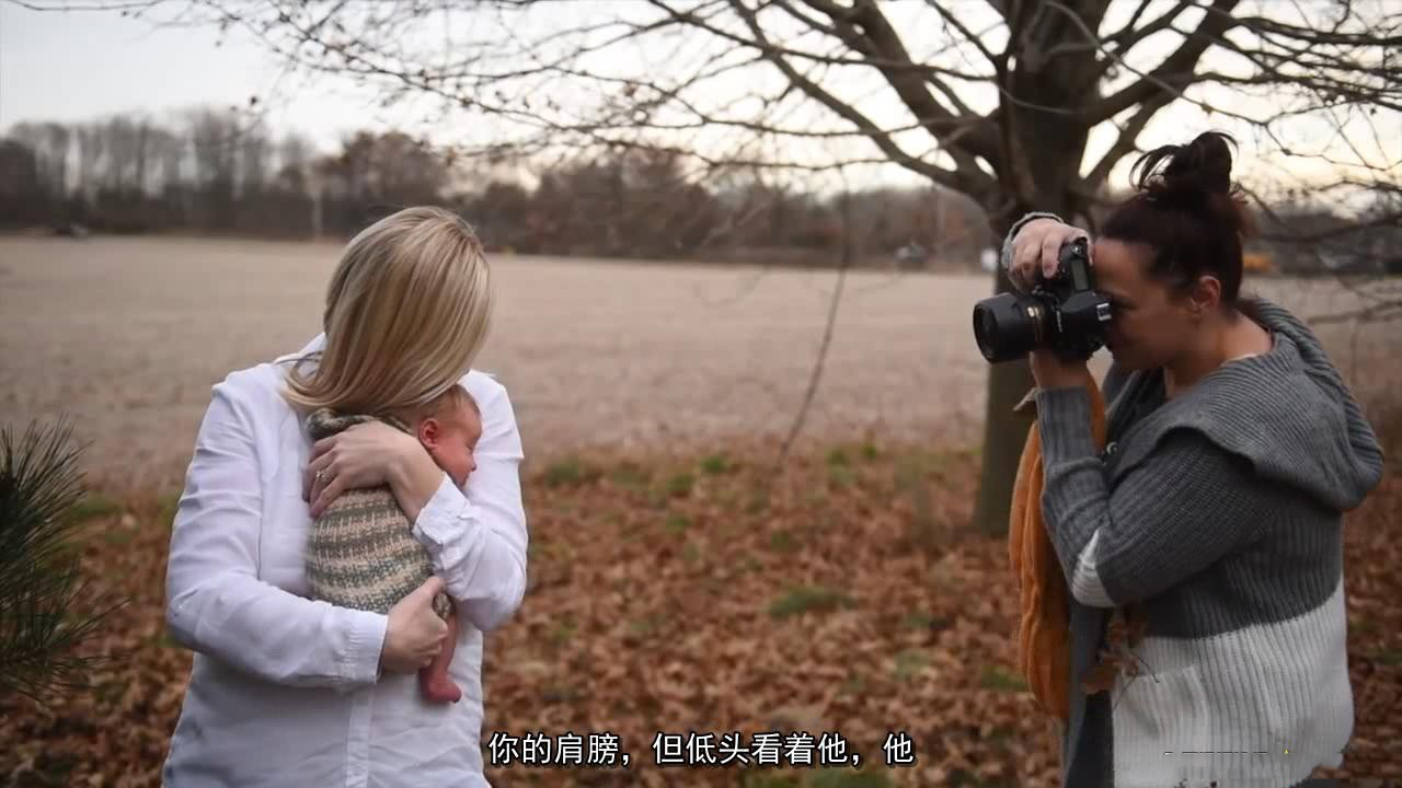 国外新生儿户外包裹造型摄影教程