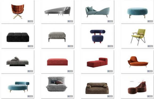 100套椅子沙发3维模型下载3DMax格式